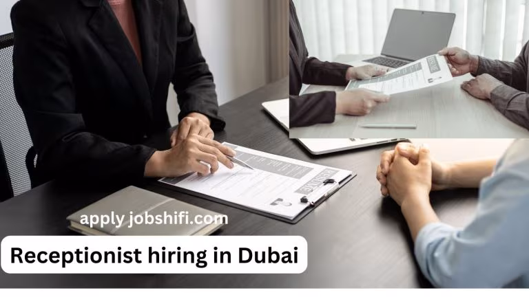 Receptionist hiring in Dubai