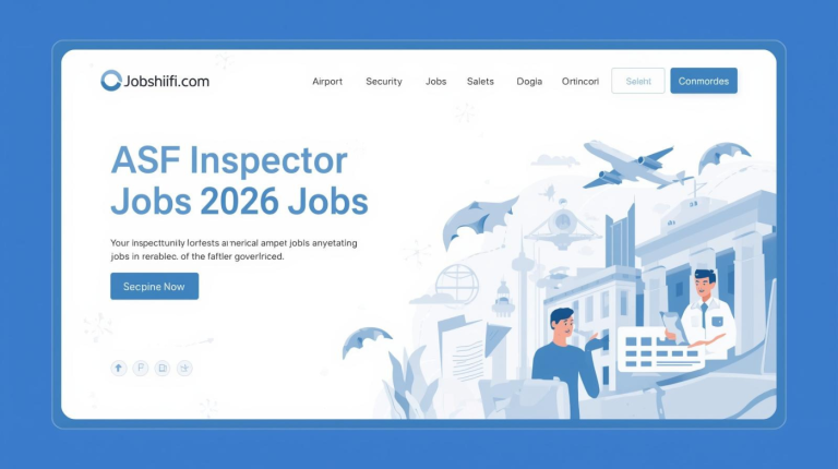 Uniformed ASF inspectors standing at Pakistan airport security checkpoint, representing ASF Inspector Jobs 2026 announced through FPSC.