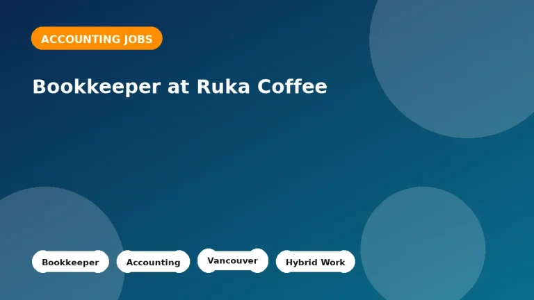 Feature image for the Bookkeeper at Ruka Coffee job listing in Vancouver