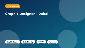 Feature image for the Graphic Designer - Dubai job listing in Dubai